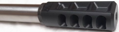 Waters Rifleman Barrel Turning Muzzle Brake Gas Mongrel Compensator. The best muzzle brake in the world.